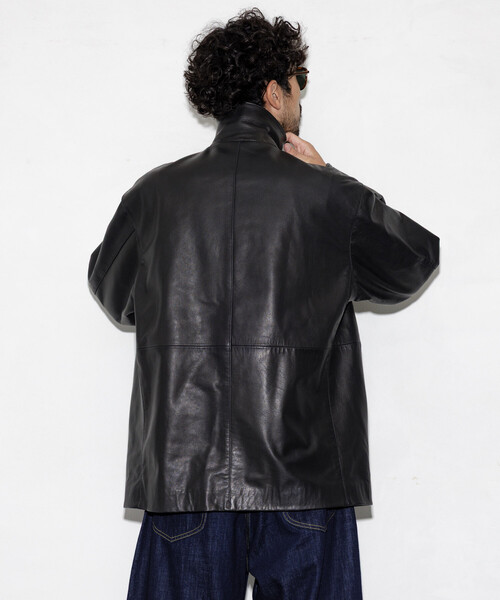 【新品】フリークスストア カーフレザーミニマル カーコート/カーフレザー FREAK'S STORE/フリークスストア Calf Leather ミニマル カーコート