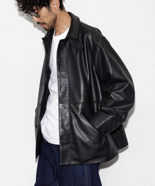 フリークスストア Calf Leather ミニマル カーコート セール】FREAK'S STORE/フリークスストア Calf Leather ミニマル カー