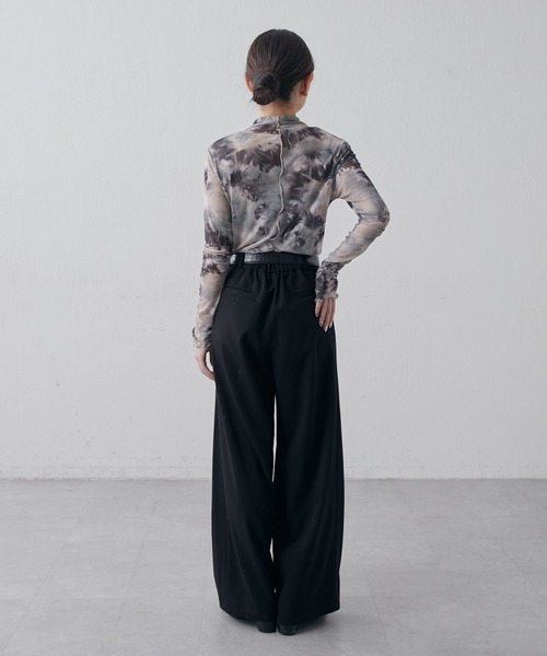 Lui's（ルイス）の「フロントタックデザインスラックスパンツ（スラックス・レディース・ブラック/グレー・38/36）」の22枚目の写真