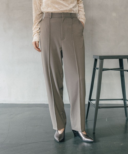 LEPSIM（レプシィム）の「《オフィスライン》TRストレートピンタックパンツ　582121（その他パンツ・レディース・チャコールグレー/ブラウン系その他・MEDIUM/LARGE）」の10枚目の写真