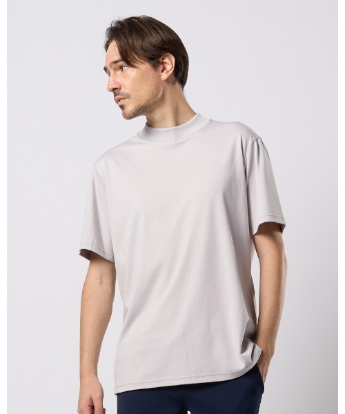 wjk（ダヴルジェイケイ）の「luxury cotton mock neck S/S（Tシャツ/カットソー・メンズ・ホワイト/ブラック/グレイッシュベージュ・SMALL/MEDIUM/LARGE/X-LARGE）」の3枚目の写真