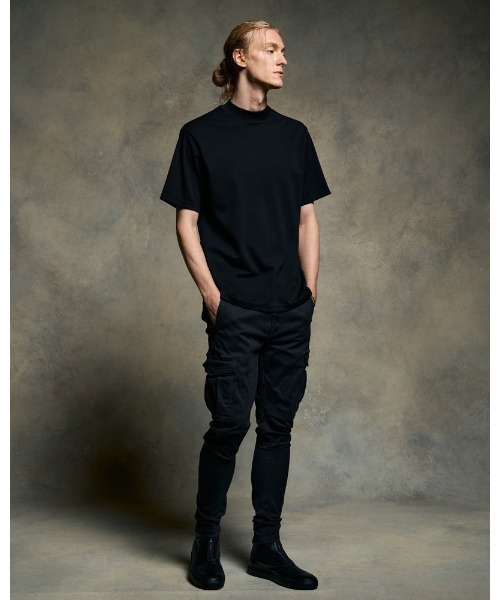 wjk（ダヴルジェイケイ）の「luxury cotton mock neck S/S（Tシャツ/カットソー・メンズ・ホワイト/ブラック/グレイッシュベージュ・SMALL/MEDIUM/LARGE/X-LARGE）」の15枚目の写真