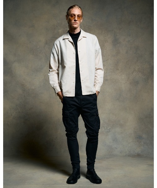 wjk（ダヴルジェイケイ）の「luxury cotton mock neck S/S（Tシャツ/カットソー・メンズ・ホワイト/ブラック/グレイッシュベージュ・SMALL/MEDIUM/LARGE/X-LARGE）」の16枚目の写真