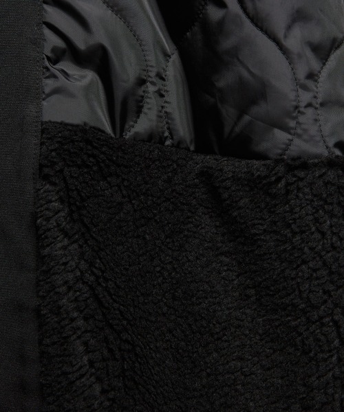 gomme（ゴム）の「アーミーキルト　フーテッドコート（その他アウター・レディース・カーキ/ブラック・MEDIUM）」の20枚目の写真