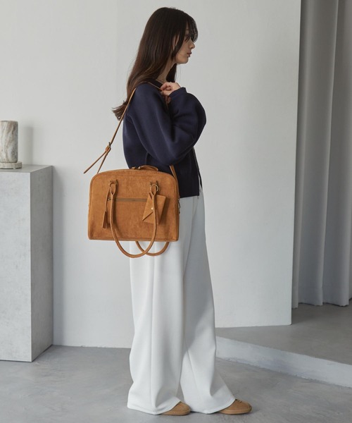 セール】2WAY マルチポケットアクセントチャーム ボストンバッグ