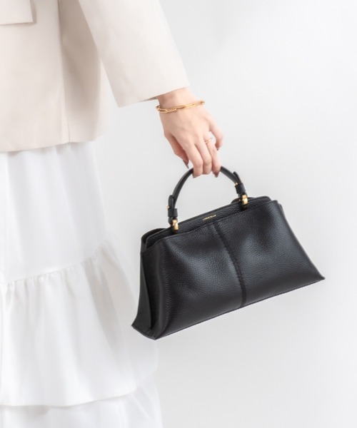 LORISTELLA(ロリステッラ)の「【LORISTELLA/ロリステッラ】2WAY レザー ショルダーバッグ FIORENZA イタリア製(ショルダーバッグ・レディース・アイボリー/ブラック・FREE)」の4枚目の写真