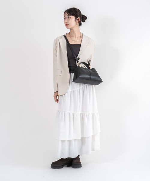LORISTELLA(ロリステッラ)の「【LORISTELLA/ロリステッラ】2WAY レザー ショルダーバッグ FIORENZA イタリア製(ショルダーバッグ・レディース・アイボリー/ブラック・FREE)」の10枚目の写真
