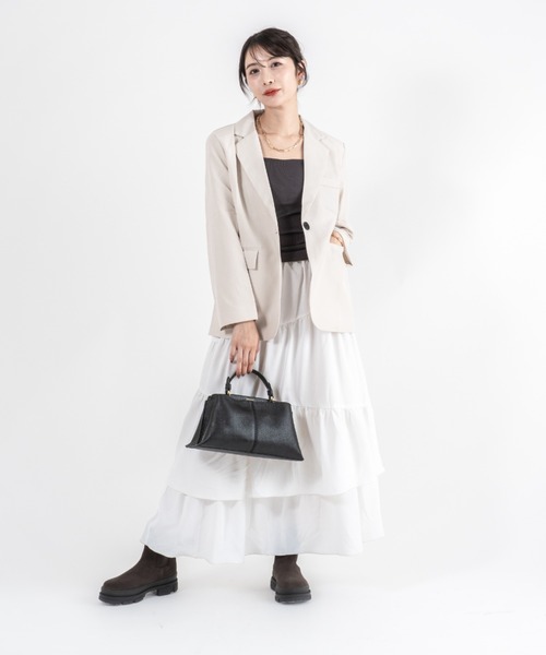 LORISTELLA(ロリステッラ)の「【LORISTELLA/ロリステッラ】2WAY レザー ショルダーバッグ FIORENZA イタリア製(ショルダーバッグ・レディース・アイボリー/ブラック・FREE)」の11枚目の写真