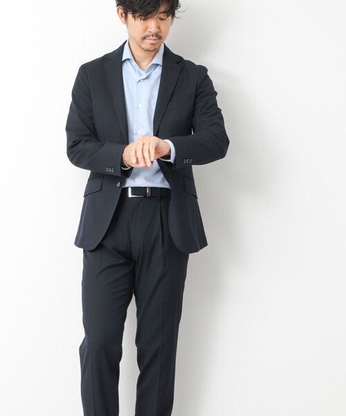 NOLLEY’S（ノーリーズ）の「【ビジカジ/セットアップ対応】ACTIVE SETTER ウォッシャブル ストレッチジャケット 25AW（テーラードジャケット・メンズ・グレイッシュブルー/ブラック/ネイビー/グレー・M/L/XL/S）」の9枚目の写真