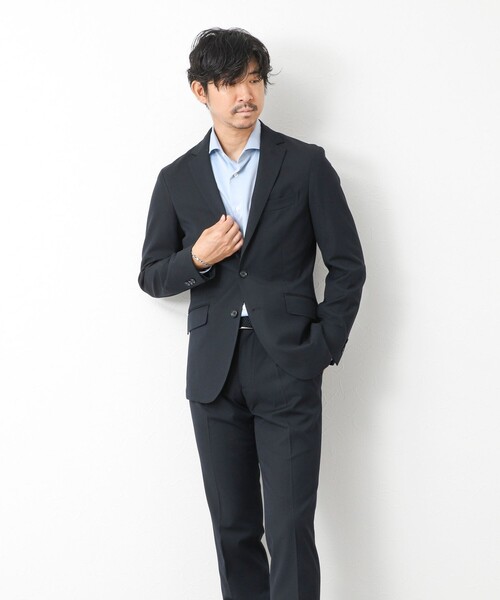 NOLLEY’S（ノーリーズ）の「【ビジカジ/セットアップ対応】ACTIVE SETTER ウォッシャブル ストレッチジャケット 25AW（テーラードジャケット・メンズ・グレイッシュブルー/ブラック/ネイビー/グレー・M/L/XL/S）」の11枚目の写真