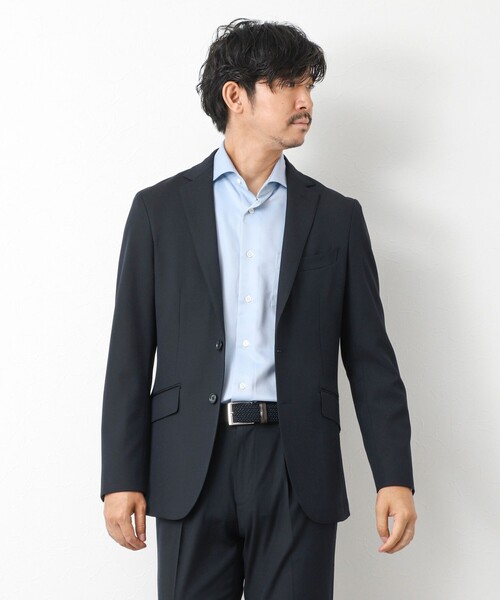 NOLLEY’S（ノーリーズ）の「【ビジカジ/セットアップ対応】ACTIVE SETTER ウォッシャブル ストレッチジャケット 25AW（テーラードジャケット・メンズ・グレイッシュブルー/ブラック/ネイビー/グレー・M/L/XL/S）」の12枚目の写真