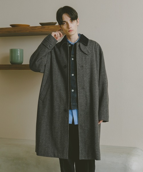 WOOLLYTEC SOUTIEN COLLAR COAT / ウーリーテックステンカラーコート