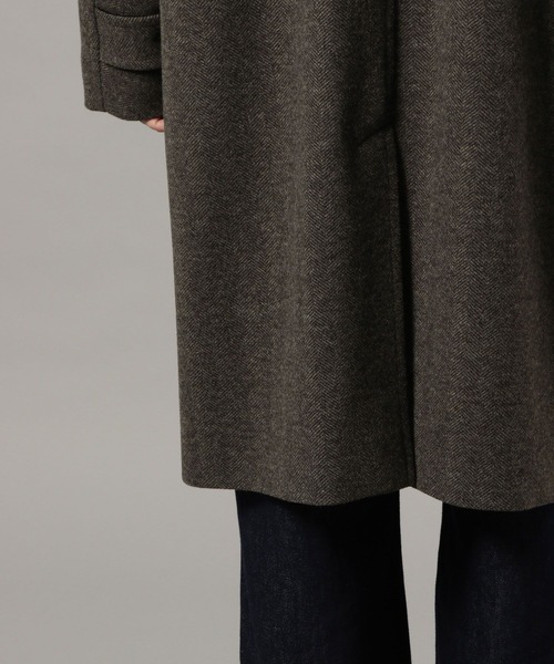 RAGEBLUE（レイジブルー）の「WOOLLYTEC SOUTIEN COLLAR COAT / ウーリーテックステンカラーコート（ステンカラーコート・メンズ・ブラック/ダークグレー・SMALL/LARGE/MEDIUM）」の18枚目の写真