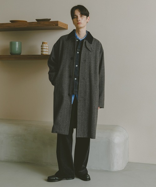 セール】WOOLLYTEC SOUTIEN COLLAR COAT / ウーリーテックステンカラー セール】WOOLLYTEC SOUTIEN COLLAR COAT / ウーリーテックステンカラー