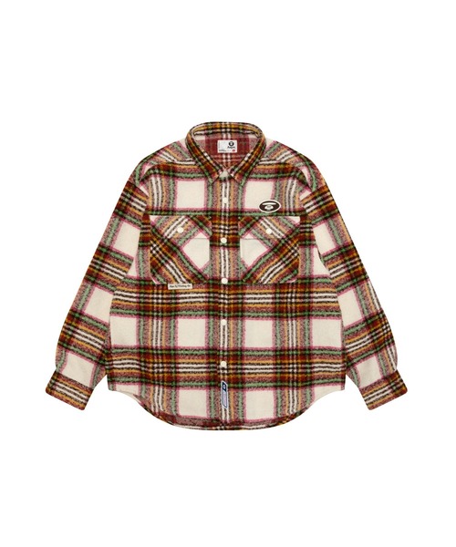 AAPE BY A BATHING APE（エーエイプバイアベイシングエイプ）の「AAPE MAIN LONG SLEEVE HOODIE SHIRT(Detachable)（シャツ/ブラウス・メンズ・パープル系その他2/アイボリー/ブルー系その他3・LARGE/MEDIUM/SMALL/X-LARGE/X-SMALL）」の5枚目の写真