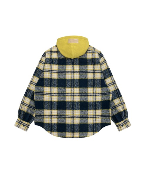 AAPE BY A BATHING APE（エーエイプバイアベイシングエイプ）の「AAPE MAIN LONG SLEEVE HOODIE SHIRT(Detachable)（シャツ/ブラウス・メンズ・パープル系その他2/アイボリー/ブルー系その他3・LARGE/MEDIUM/SMALL/X-LARGE/X-SMALL）」の8枚目の写真