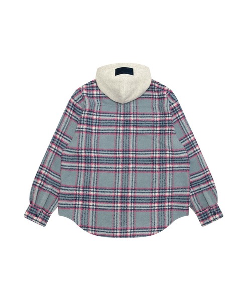 AAPE BY A BATHING APE（エーエイプバイアベイシングエイプ）の「AAPE MAIN LONG SLEEVE HOODIE SHIRT(Detachable)（シャツ/ブラウス・メンズ・パープル系その他2/アイボリー/ブルー系その他3・LARGE/MEDIUM/SMALL/X-LARGE/X-SMALL）」の12枚目の写真