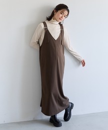 Rosemadame(ローズマダム)のメロウリブカットソー×ニットカルゼジャンパースカート(マタニティ&授乳服)授乳口付き 授乳楽々 妊婦服 産前・産後対応マタ(マタニティウェア/グッズ)