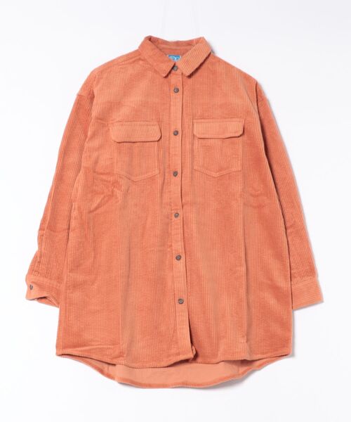 Ocean Pacific(オーシャンパシフィック)の「【OP/オーピー】レディースロング丈コーデュロイシャツ(シャツ/ブラウス・レディース・ベージュ/ブラウン/オレンジ・MEDIUM/LARGE)」の5枚目の写真
