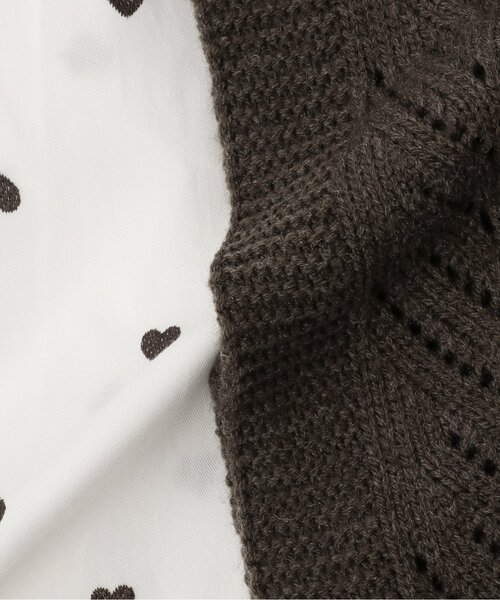 petit main LIEN(プティマインリアン)の「【リンク】ベストつきティアードワンピース(ワンピース・レディース・アイボリー/ブラウン・F)」の10枚目の写真