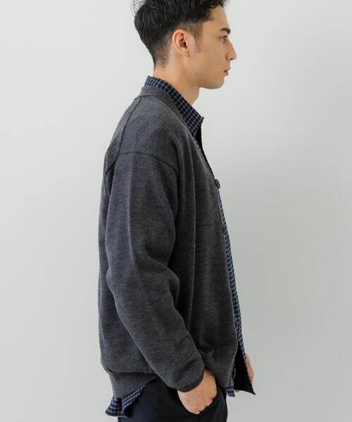 URBAN RESEARCH（アーバンリサーチ）の「CASH FEEL W/MID CARDIGAN（カーディガン/ボレロ・メンズ・ブラウン/ブラック/チャコールグレー・LARGE/MEDIUM）」の4枚目の写真