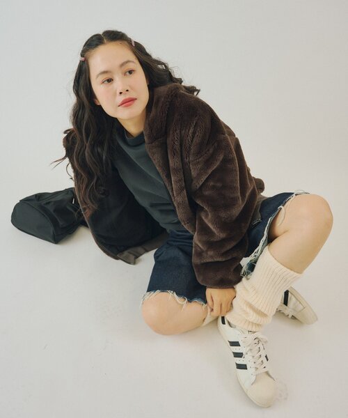 WHIMSIC（ウィムジック）の「【UNISEX】ファーアクティブジャケット（パーカー・メンズ・ブラウン・FREE）」の3枚目の写真