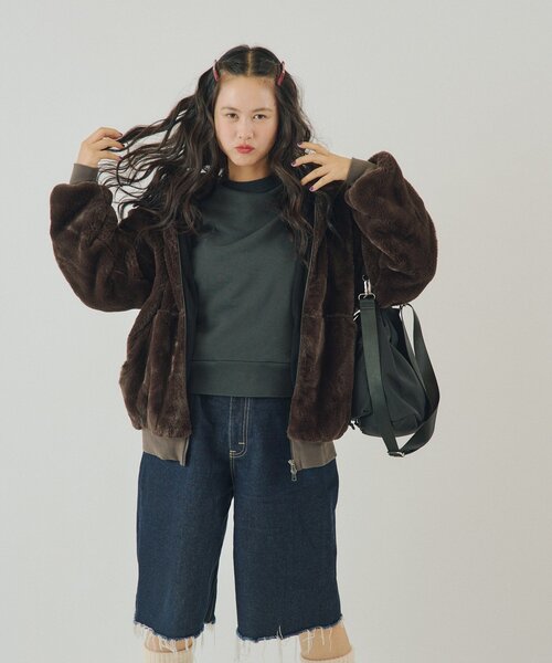 WHIMSIC（ウィムジック）の「【UNISEX】ファーアクティブジャケット（パーカー・メンズ・ブラウン・FREE）」の5枚目の写真