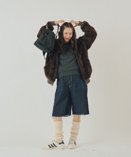 WHIMSIC（ウィムジック）の「【UNISEX】ファーアクティブジャケット（パーカー・メンズ・ブラウン・FREE）」の8枚目の写真