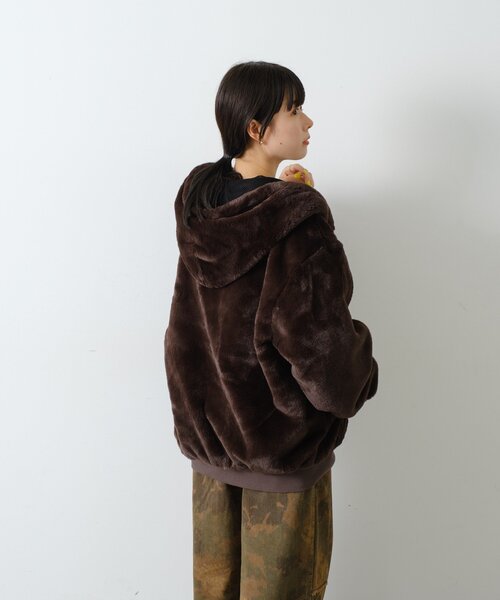 WHIMSIC（ウィムジック）の「【UNISEX】ファーアクティブジャケット（パーカー・メンズ・ブラウン・FREE）」の14枚目の写真