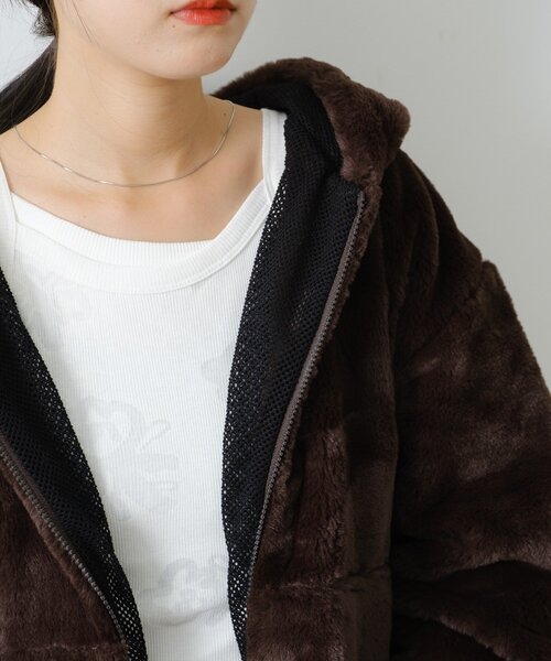WHIMSIC（ウィムジック）の「【UNISEX】ファーアクティブジャケット（パーカー・メンズ・ブラウン・FREE）」の16枚目の写真