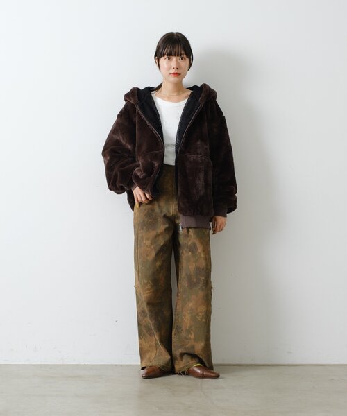 WHIMSIC（ウィムジック）の「【UNISEX】ファーアクティブジャケット（パーカー・メンズ・ブラウン・FREE）」の20枚目の写真