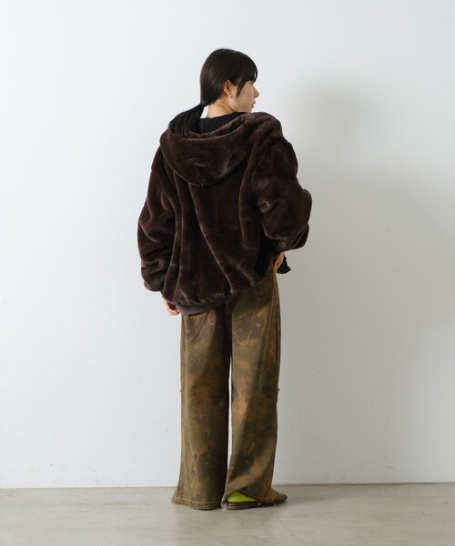 WHIMSIC（ウィムジック）の「【UNISEX】ファーアクティブジャケット（パーカー・メンズ・ブラウン・FREE）」の21枚目の写真