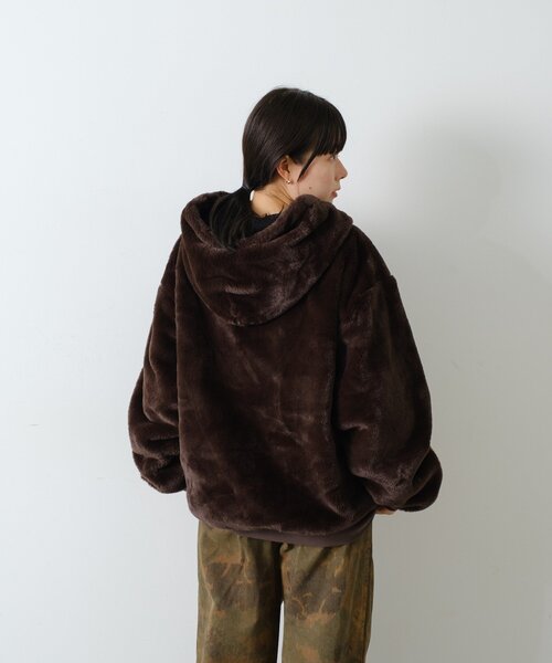 WHIMSIC（ウィムジック）の「【UNISEX】ファーアクティブジャケット（パーカー・メンズ・ブラウン・FREE）」の22枚目の写真