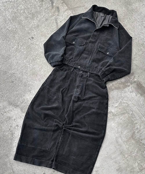 MandO(Auntie Rosa)(エムオー)の「コーデュロイダブルニーバギーパンツ/セットアップ着用可能(デニムパンツ・メンズ・ダークブラック/ブラック・SMALL/MEDIUM/LARGE)」の12枚目の写真