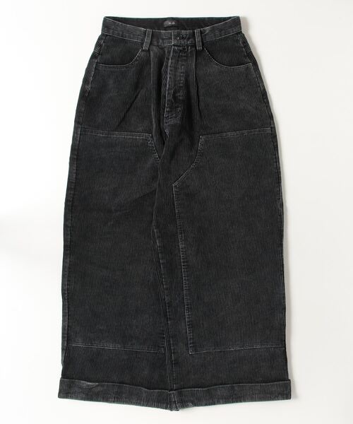 MandO(Auntie Rosa)(エムオー)の「コーデュロイダブルニーバギーパンツ/セットアップ着用可能(デニムパンツ・メンズ・ダークブラック/ブラック・SMALL/MEDIUM/LARGE)」の8枚目の写真