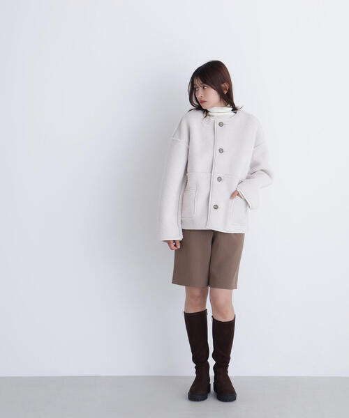 ◇リバーシブルフェイクスエードコート（その他アウター）｜NATURAL