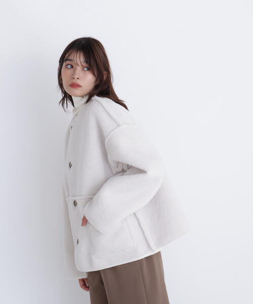 ◇リバーシブルフェイクスエードコート（その他アウター）｜NATURAL