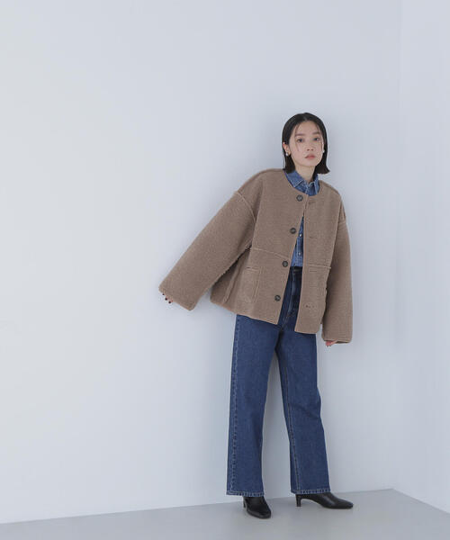 NATURAL BEAUTY BASIC(ナチュラルビューティーベーシック)の「◇リバーシブルフェイクスエードコート(その他アウター・レディース・ブラウン/オフホワイト・FREE)」の20枚目の写真