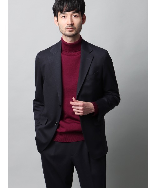 SUIT SQUARE(スーツスクエア)の「タートルネックニット 長袖 メリノウール天竺 無地(ニット/セーター・メンズ・ブラック/ホワイト/ボルドー・S/M/L/LL)」の17枚目の写真