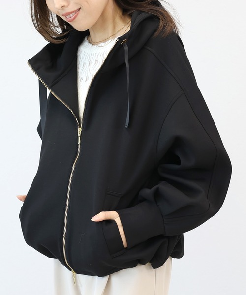 ダンボールスタンドネックパーカー（パーカー）｜Aletta vita（アレッ