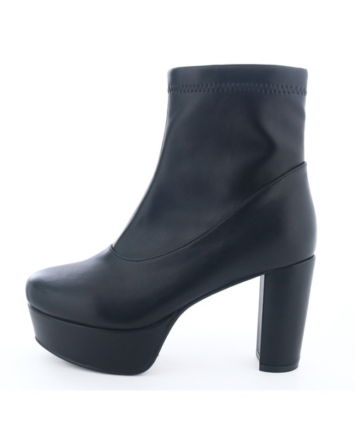 byあしながおじさん(バイアシナガオジサン)の「厚底ヒールストレッチブーツ 8890897(ブーツ・レディース・ブラック/アイボリー・S/M/L/LL)」の21枚目の写真