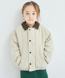 pairmanon（ペアマノン）の「【洗える】【軽い】【あたたかい】ユニセックス 襟コーデュロイ ハンティングジャケット（ミリタリージャケット・キッズ）」