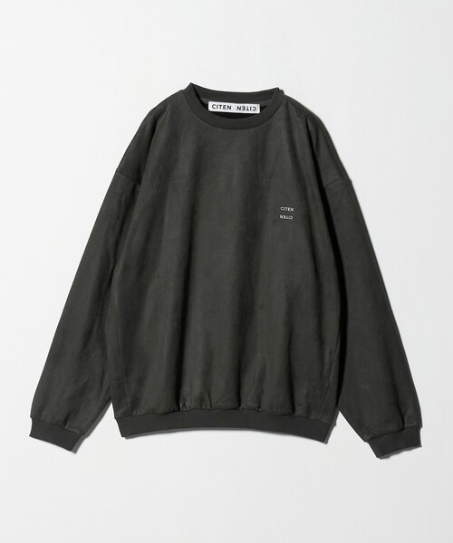 CITEN（シテン）の「＜CITEN＞ブラッシュドフリースプルオーバー（Tシャツ/カットソー・メンズ・ダークグレー/ナチュラル・L/S/M）」の10枚目の写真