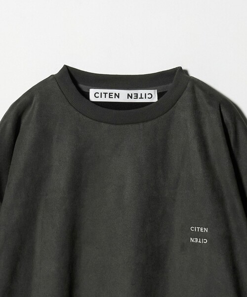 CITEN（シテン）の「＜CITEN＞ブラッシュドフリースプルオーバー（Tシャツ/カットソー・メンズ・ダークグレー/ナチュラル・L/S/M）」の12枚目の写真