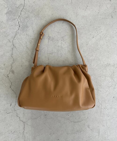 CAPRICIEUX LE'MAGE（カプリシューレマージュ）の「【新色/ライトベージュ】クラウディギャザーバッグ（ショルダーバッグ・レディース・ブラウン/キャメル/ブラック/ライトベージュ・FREE）」の13枚目の写真