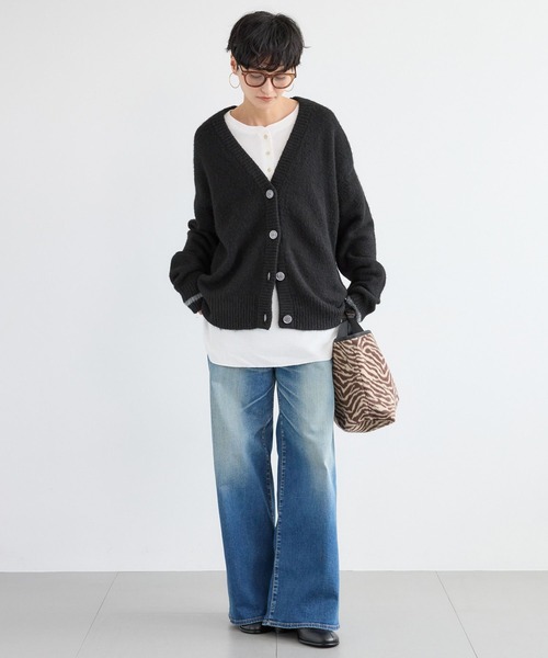 BARNYARDSTORM（バンヤードストーム）の「BARNYARDSTORM / ワッフル2WAYプルオーバー / マシンウォッシャブル（Tシャツ/カットソー・レディース・ベージュ/ホワイト・FREE）」の9枚目の写真