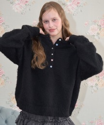 Birthday room（バースデイルーム）の「アソートボタンウールタッチヘンリーPO/Wool Touch Henry PO（ニット/セーター・レディース）」