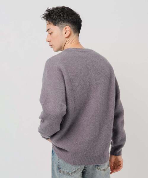 EDIFICE（エディフィス）の「スリアルパカミックス クルーネックニット（ニット/セーター・メンズ・ベージュ系その他/チャコールグレー/ブラック/ピンク/ライトグレー/ブルー系その他/パープル/グリーン・LARGE/MEDIUM/SMALL）」の14枚目の写真