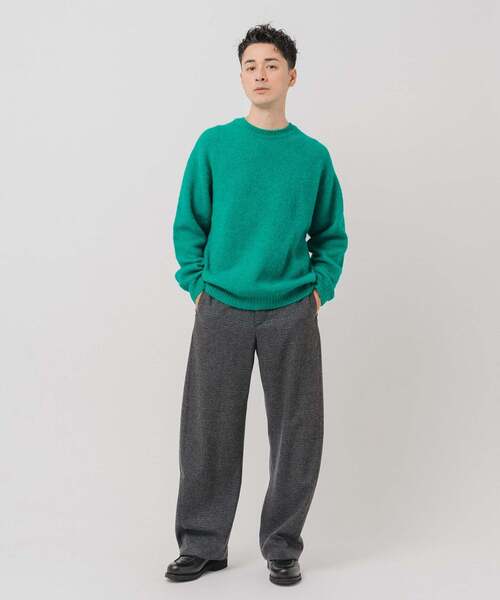 EDIFICE（エディフィス）の「スリアルパカミックス クルーネックニット（ニット/セーター・メンズ・ベージュ系その他/チャコールグレー/ブラック/ピンク/ライトグレー/ブルー系その他/パープル/グリーン・LARGE/MEDIUM/SMALL）」の18枚目の写真