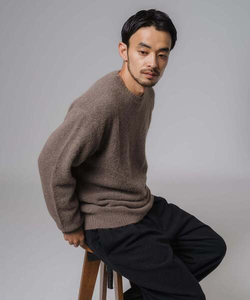 セール】スリアルパカミックス クルーネックニット（ニット/セーター